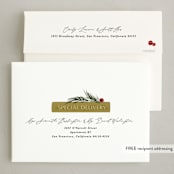 "Book Stack" - Holiday Cards in Holly Jolly by Kate Ahn - FREE Recipient Addressing