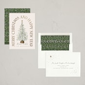 "Festive Tree" - Holiday Cards in Eggnog by Leah Bisch - Assembled