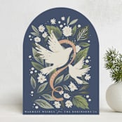 "Peace Dove Arch" - Holiday Cards in Night by Hannah Williams - Front