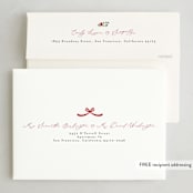 "Greenery Tree" - Holiday Cards in Holly Berry by Susan Moyal - FREE Recipient Addressing