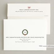 "Tree Snow Globe" - Holiday Cards in Holly Berry by Itsy Belle Studio - FREE Recipient Addressing
