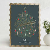 "retro glam" - Holiday Cards in Midnight by Kristie Kern - Front