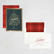 "retro glam" - Holiday Cards in Midnight by Kristie Kern - Assembled