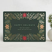 "Paper Whites" - Holiday Cards in Pine by Amy Kross - Front