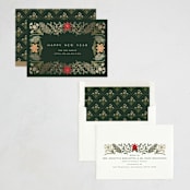 "Paper Whites" - Holiday Cards in Pine by Amy Kross - Assembled