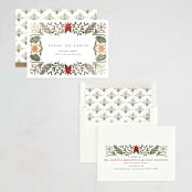 "Paper Whites" - Holiday Cards in Snow by Amy Kross - Assembled