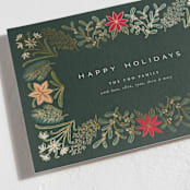 "Paper Whites" - Holiday Cards in Pine by Amy Kross - Detail