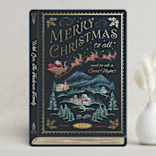 "The Night Before Christmas" - Holiday Cards in Coal by Paper Sun Studio - Front