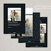 "The Night Before Christmas" - Holiday Cards in Coal by Paper Sun Studio - Back of Card Options