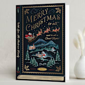 "The Night Before Christmas" - Holiday Cards in Coal by Paper Sun Studio - Folded Card
