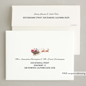 "The Night Before Christmas" - Holiday Cards in Coal by Paper Sun Studio - FREE Recipient Addressing