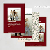 "Decorated Christmas" - Holiday Cards in Mulled Wine by Susan Moyal - Back of Card Options