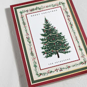"Decorated Christmas" - Holiday Cards in Mulled Wine by Susan Moyal - Detail