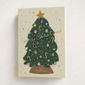 "Sparkle Tree" - Holiday Cards in Vanilla by Kelly Watkins - Folded Card