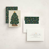 "Sparkle Tree" - Holiday Cards in Vanilla by Kelly Watkins - Assembled