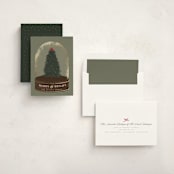 "Merry & Bright" - Holiday Cards in Evergreen by Hudson meet Rose - Assembled