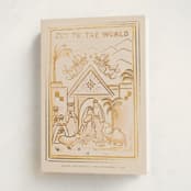 "Nativity Scene" - Holiday Cards in Honey by Teju Reval - Folded Card