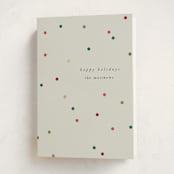"confetti christmas" - Holiday Cards in Mist by Lori Wemple - Folded Card