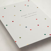 "confetti christmas" - Holiday Cards in Mist by Lori Wemple - Detail