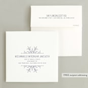 "Chic Snowflake" - Holiday Cards in Navy by Melissa Egan of Pistols - FREE Recipient Addressing