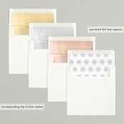 "Chic Snowflake" - Holiday Cards in Navy by Melissa Egan of Pistols - Envelope Liners