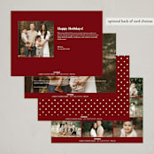 "Adorned Year" - Holiday Cards in Merlot by Jennifer Postorino - Back of Card