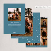 "Snowfall" - Holiday Cards in Night by Elly - Back of Card Options