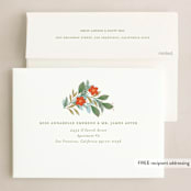 "Cozy Wishes" - Holiday Cards in Mint by Paper Raven Co. - FREE Recipient Addressing
