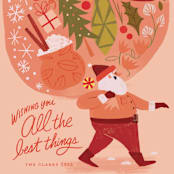 "The Best Things" - Holiday Cards in Gumdrop by Morgan Ramberg - Detail