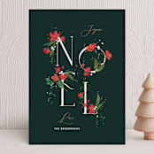 "Botanical Noel" - Holiday Cards in Balsam by Itsy Belle Studio - Front