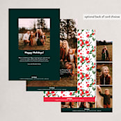 "Botanical Noel" - Holiday Cards in Balsam by Itsy Belle Studio - Back of Card Options
