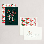 "Botanical Noel" - Holiday Cards in Balsam by Itsy Belle Studio - Assembled