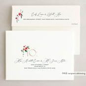 "Botanical Noel" - Holiday Cards in Balsam by Itsy Belle Studio - FREE Recipient Addressing