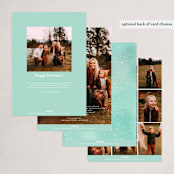 "Peaceful Nature" - Holiday Cards in Seafoam by Petra Kern - Back of Card Options
