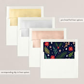 "Joyous Deer" - Holiday Cards in Navy by Elly - Envelope Liners