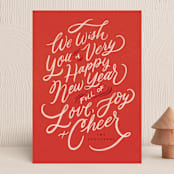 "so very merry" - Holiday Cards in Candy Cane by Wildfield Paper Co - Front