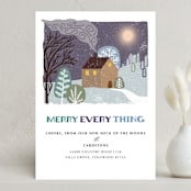 "Merry Every Thing" - Holiday Cards in Plum by Shannon - Front