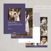 "Merry Every Thing" - Holiday Cards in Plum by Shannon - Back of Card