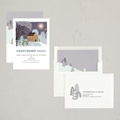 "Merry Every Thing" - Holiday Cards in Plum by Shannon - Assembled