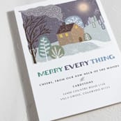 "Merry Every Thing" - Holiday Cards in Plum by Shannon - Detail