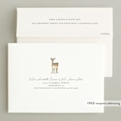 "Enchanted Forest" - Holiday Cards in Halo by Teju Reval - FREE Recipient Addressing