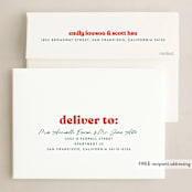 "Joyful Bubble Letters" - Holiday Cards in Holly Berry by Jessica Corliss - FREE Recipient Addressing