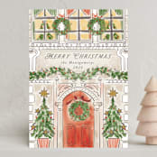 "A House" - Holiday Cards in Ivory by Petra Kern - Front