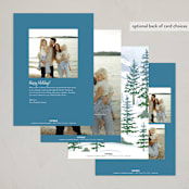 "Rocky Road Christmas" - Holiday Cards in Blue Spruce by Paper Sun Studio - Back of Card Options