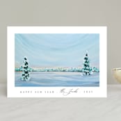 "Morning Light" - Holiday Cards in Snowfall by Nicole Walsh - Front