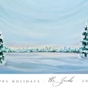 "Morning Light" - Holiday Cards in Snowfall by Nicole Walsh - Close-Up