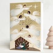 "Glory to God in the Highest" - Holiday Cards in Glow by Rebecca Durflinger - Folded Card