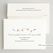 "Twinkling New Home" - Holiday Cards in Charcoal by Corinne Malesic - FREE Recipient Addressing