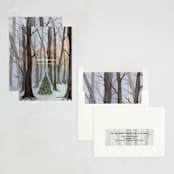 "Silent Night Woods" - Holiday Cards in Sunset by Karina Racz - Assembled