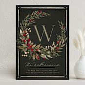 "Wild Wreath" - Holiday Cards in Garland by Wildfield Paper Co - Front